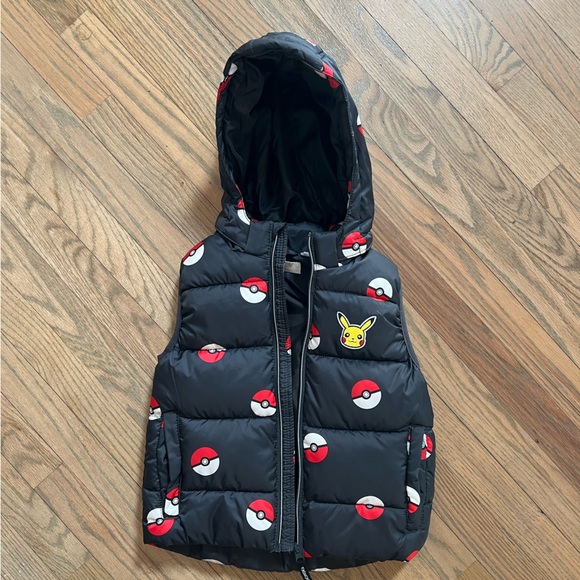 Pokémon Puffer Vest H&M size 6-7 - Picture 1 of 6
